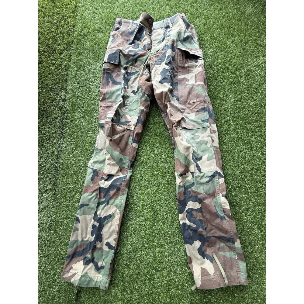 VTG MILITARY CAMO JOGGERS CARGO PANTS SIZE SMALL LONG